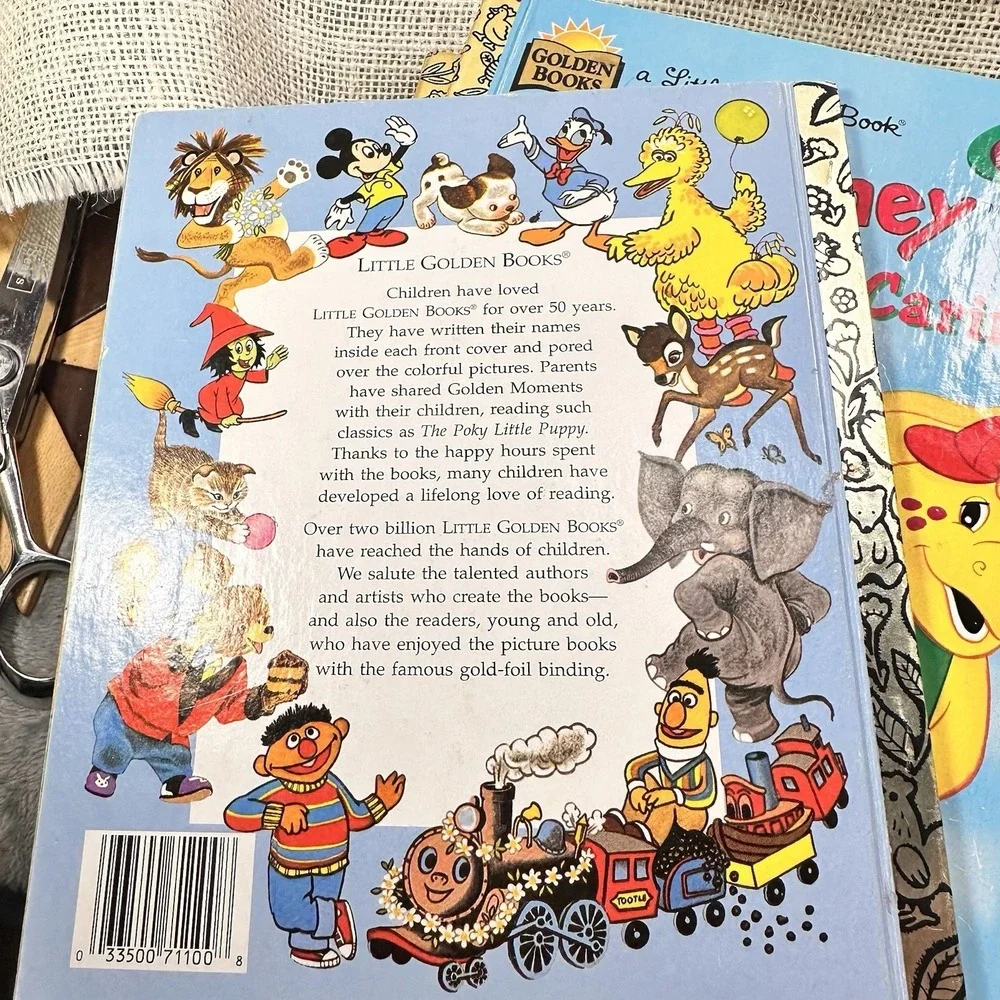 Little Golden Books Lot‎ 4 Poky Little Puppy Scooby Doo Barbie Taxi Kids